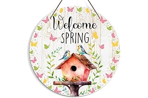 Welcome Spring Sign for Front Door