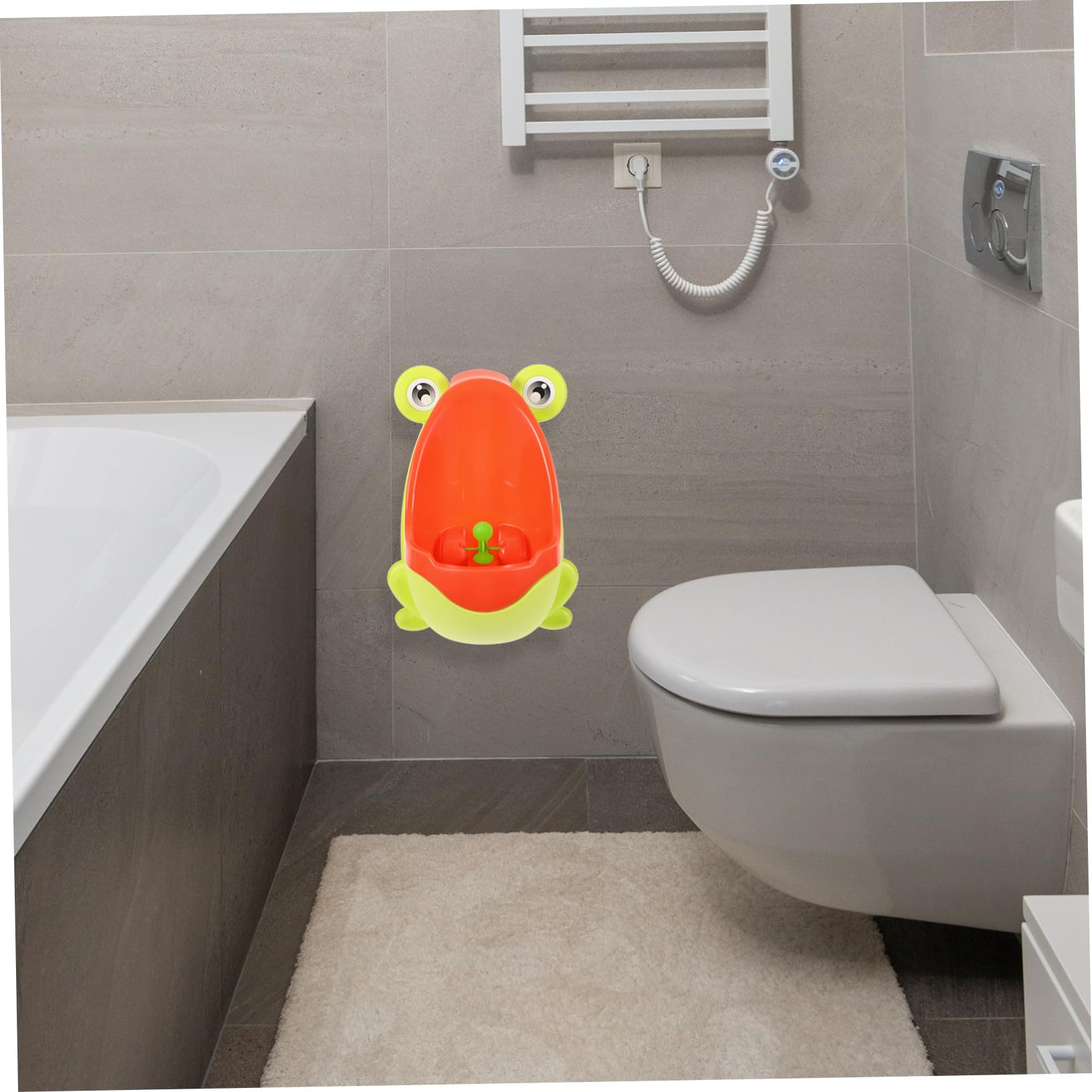 Orinal Infantil Pared Diseño Práctico y Seguro para Entrenamiento Capacidad Moderada Derrames Desmontable Fácil Limpieza