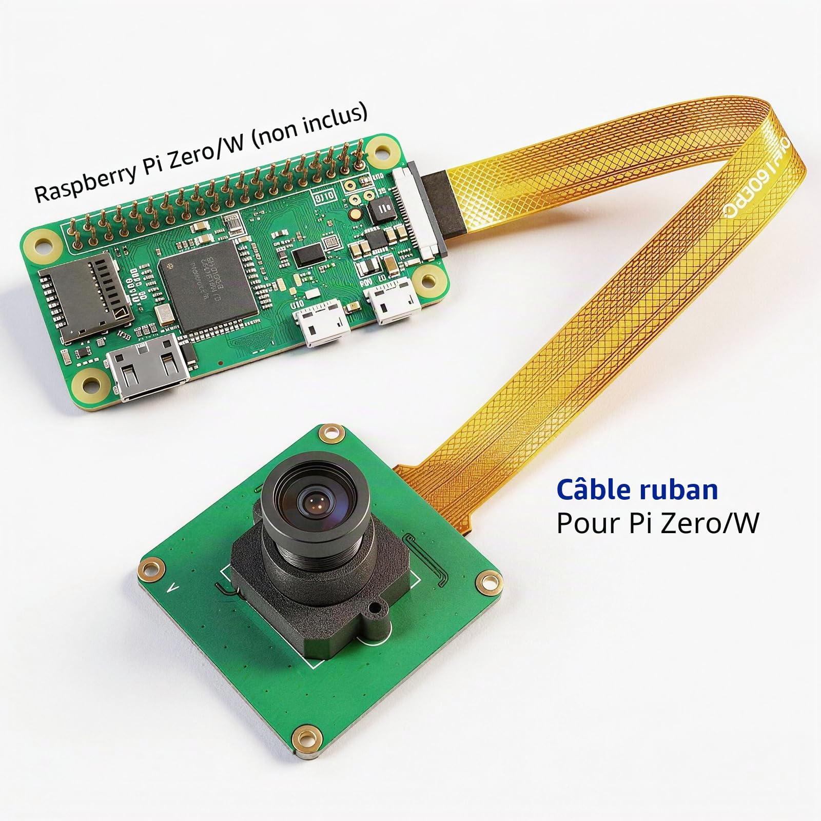 innomaker Module Caméra Raspberry Pi 5MP 1080P Capteur OV5647 avec Lentille Filtre IR M12 FOV90 pour Raspberry Pi 5,4,3B+,3,2,B+,A,ZeroW
