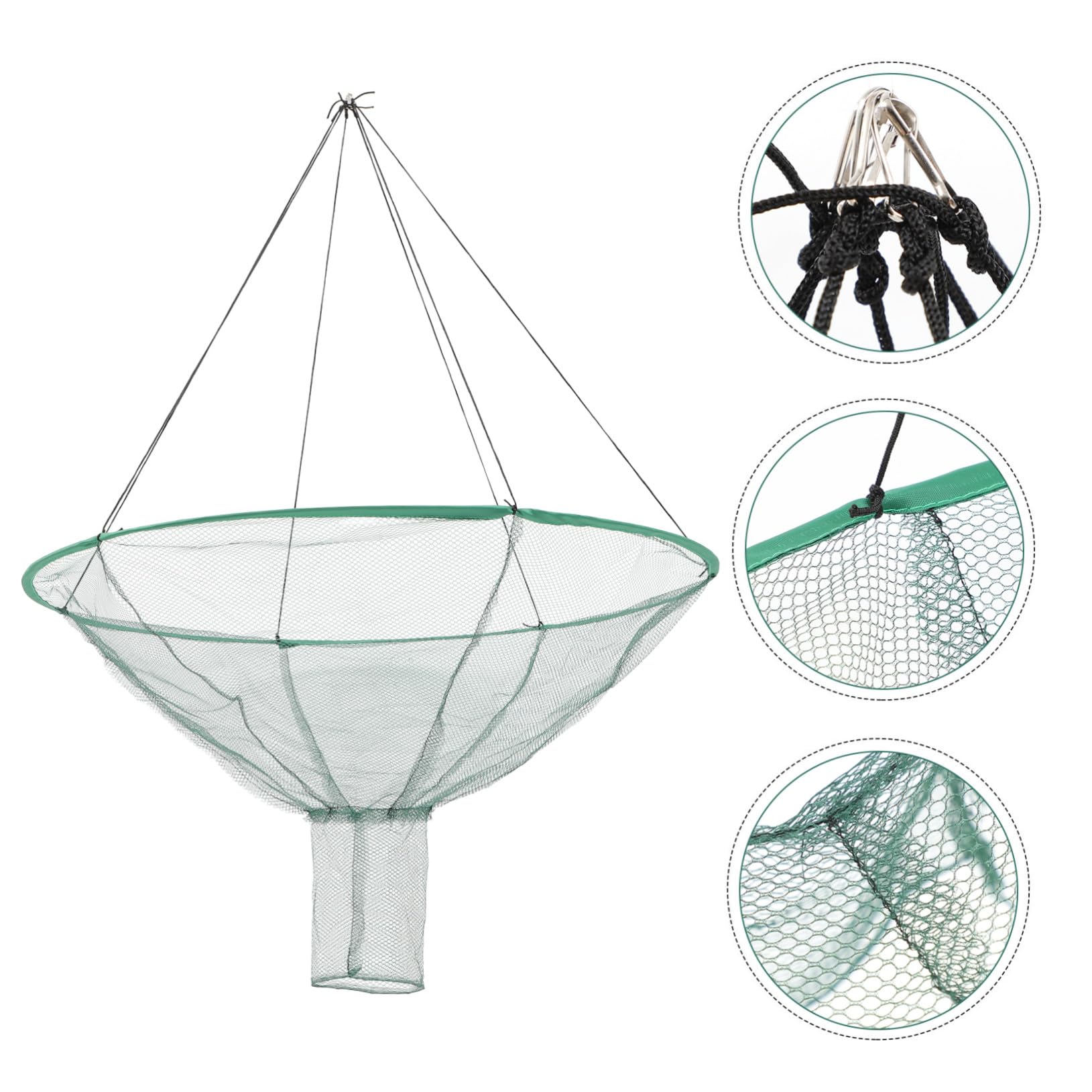 Red de Pesca de Camarones Plegable para Peces y Gambas, Poliéster