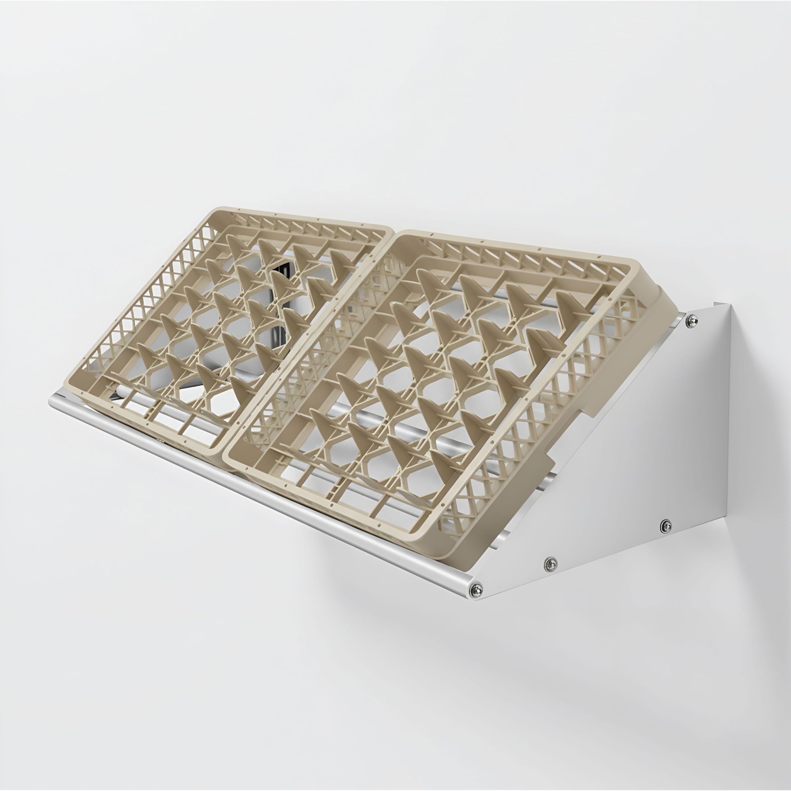 Wandbord für Spülkörbe - 1060mm - 1 Ablage | robuste Edelstahlkonstruktion, hygienisch, platzsparendes Design, für den professionellen Dauereinsatz