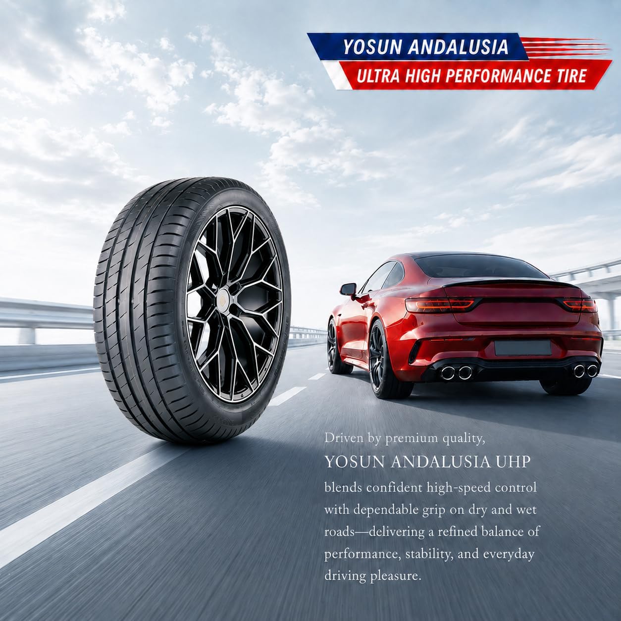  SLEIPNIR 2 New 235/45ZR17 235/45R17 97Y XL Andalusia Ultra High Performance Radial Tires 235 45 17 Load Range XL 4-Ply BSW M/S UHP All Season (2, 235/45ZR17 97Y XL) thumbnail