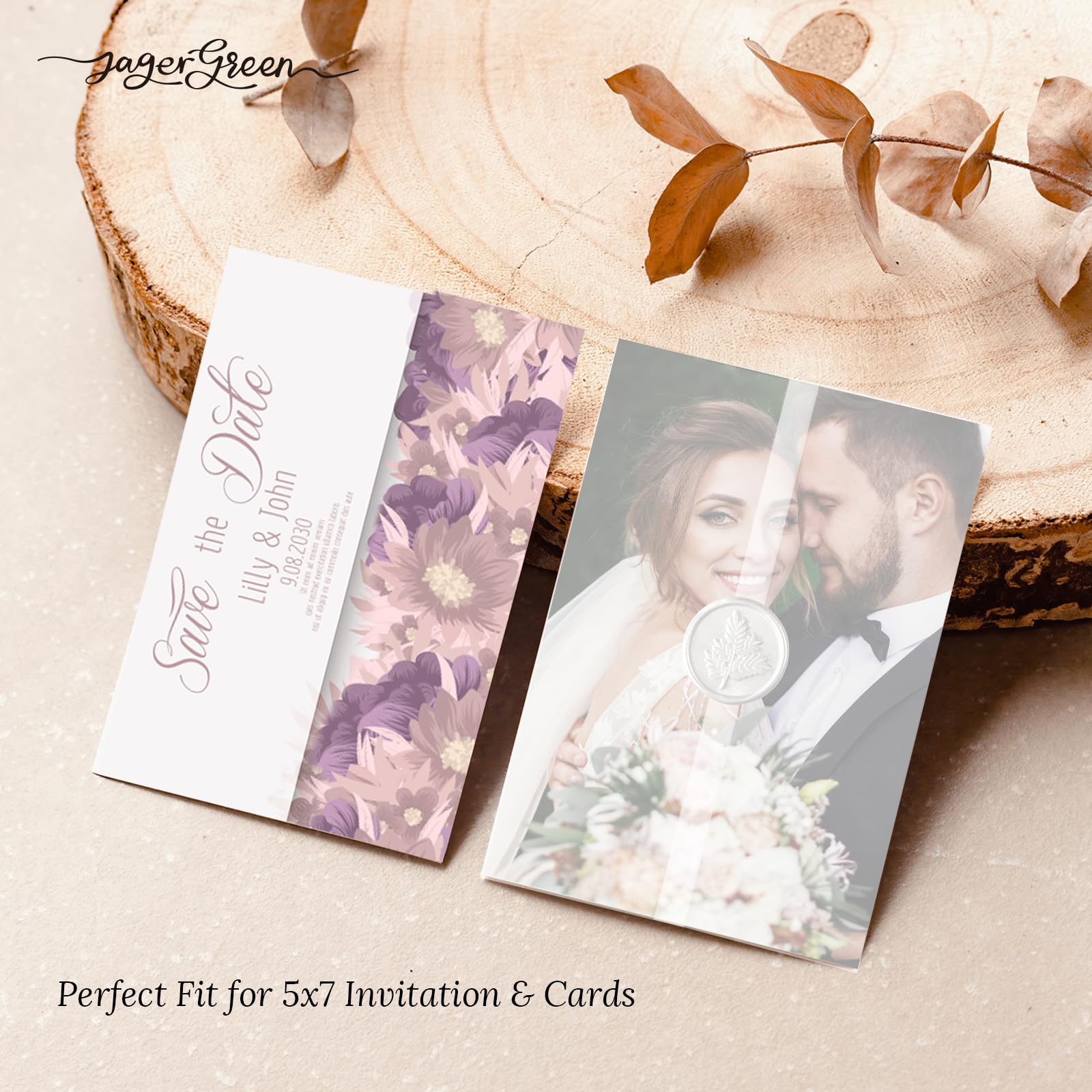 Carta pergamena traslucida 12,7 x 17,8 cm 115 g/m² pre-piegata 50 pezzi per inviti nozze biglietti auguri