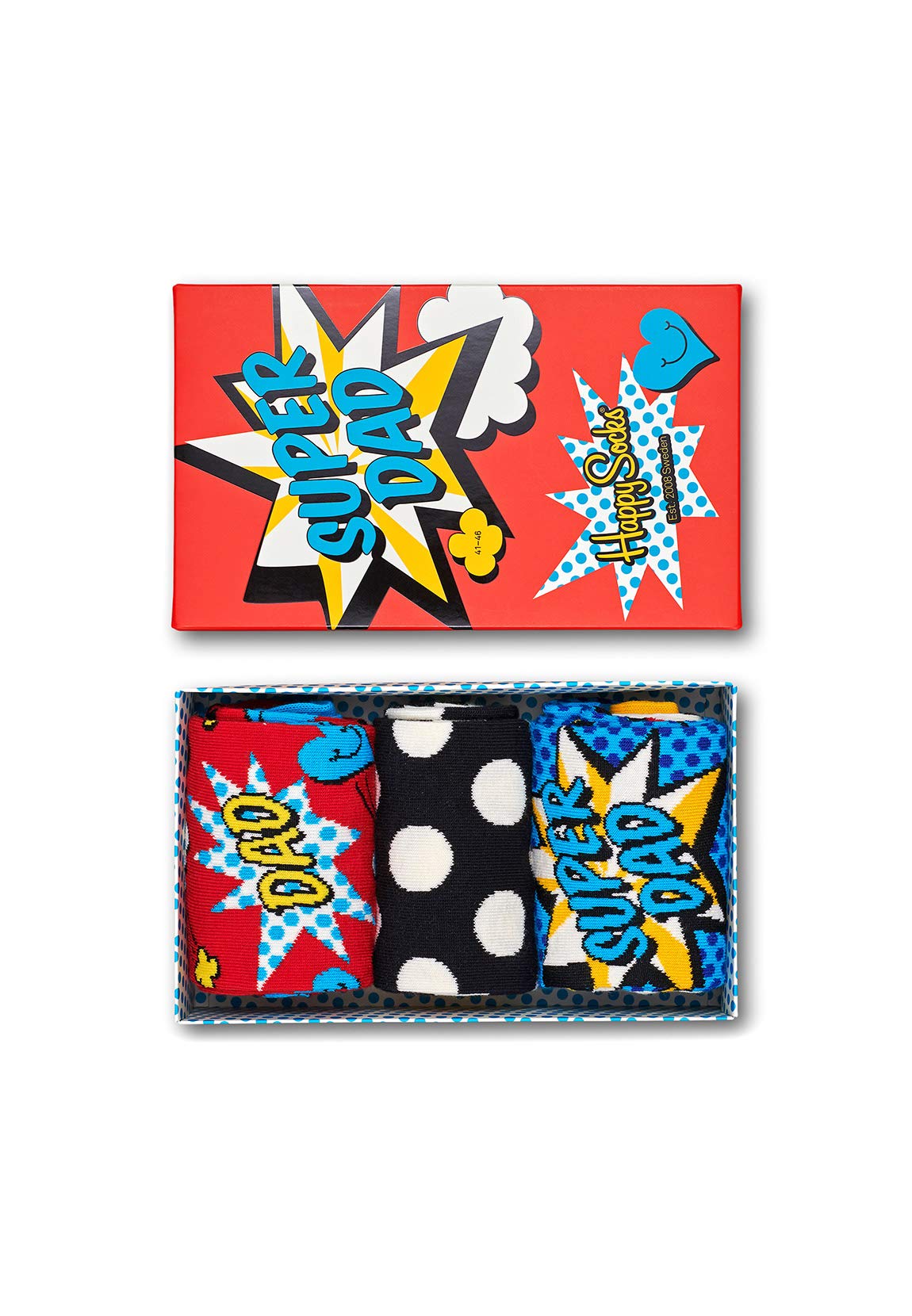 3-Pack Gift Box Crew Socks, Dad Socks, Father's Day