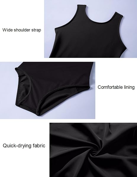 Arshiner Maillot de bain une pièce pour filles - Maillot de bain une pièce dos nu élastique hawaïen - Maillot de bain tendance pour filles de 4 à 11 ans - 4