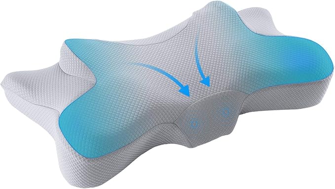 Nackenkissen Memory Foam - Ergonomisches Reisekissen Für Auto & Flugzeug