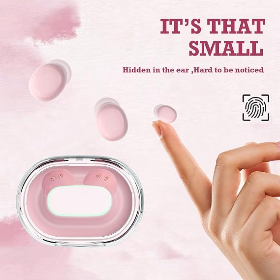 Xmenha Mini Invisible Small Bluetooth Earbuds Sleeping for Small Ears Low Profile Tiny Hidden Discreet Smallest Earbuds for Work Sleep Ear Buds Invisible Headphones Buds