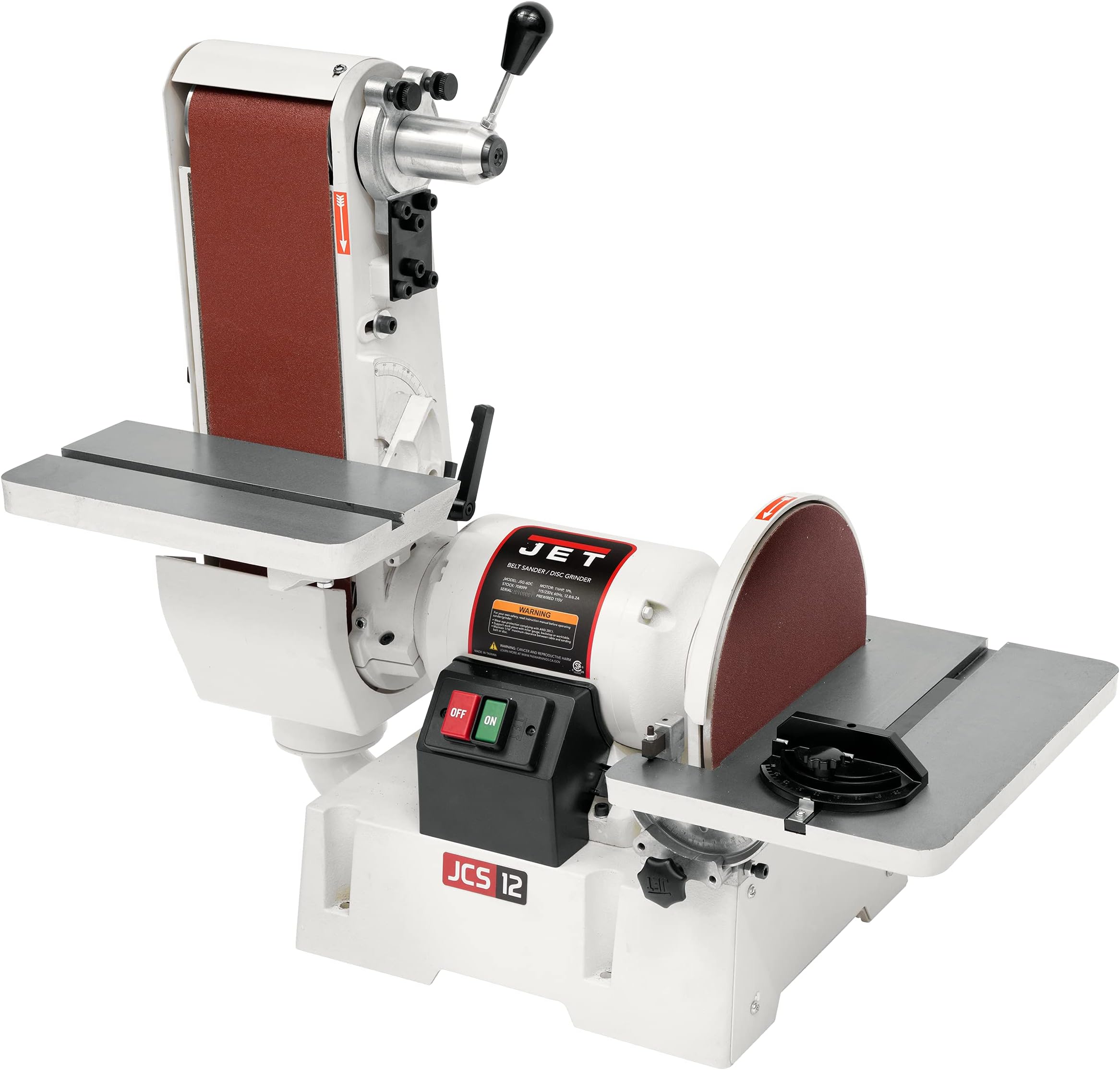 JET 6" x 48" Belt and 10" Disc Sander, 1 HP, 1Ph 115/230V (J4210K