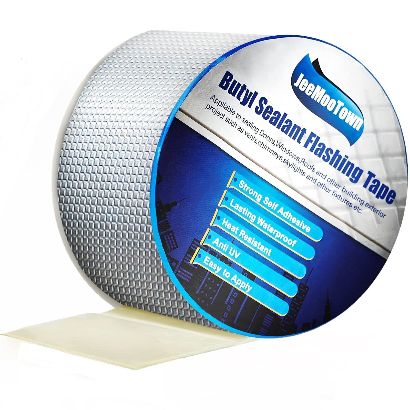 Buy Waterproof Foil Butyl Tape for Roof and Leak Repair, 20cm(W) X 5M(L