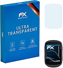 atFoliX Schutzfolie kompatibel mit Garmin Edge 130 Plus Folie, ultraklare FX Displayschutzfolie (3X)