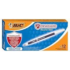 BIC PrevaGuard Round Stic Ballpoint Pen With Built-in Protection To Suppress Bacteria Growth Medium Point 1 0 mm