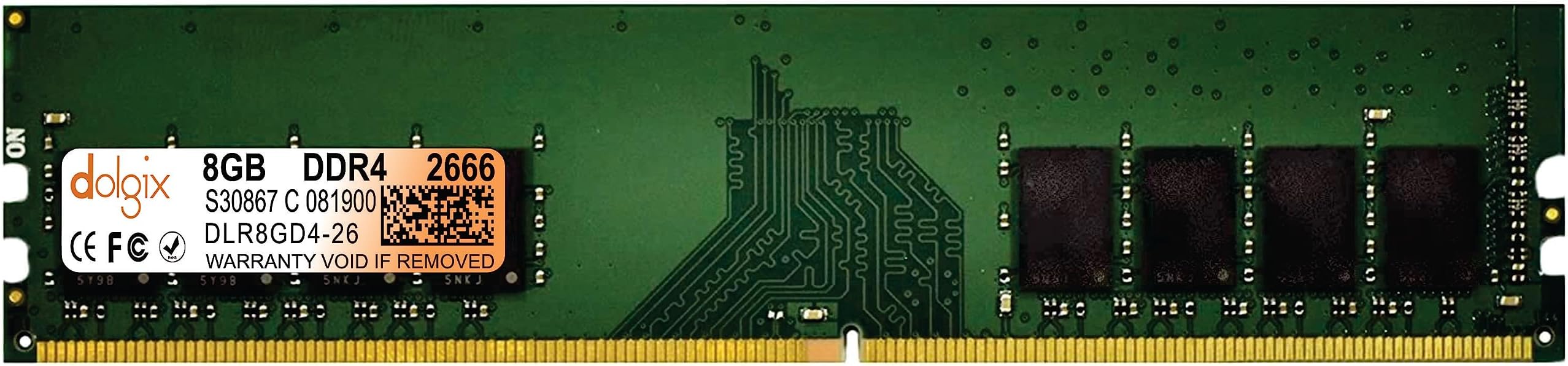 - 8GB DDR4 2666MHz RAM | Desktop RAM | CL-19 | Desktop-Memory | U-DIMM | Long-DIMM | PC4-21333 |1Rx8 Single Rank | 3-Year Warranty -(Made in India)