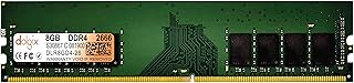 Dolgix 8GB DDR4 2666MHz RAM Desktop RAM CL-19 Desktop-Memory U-DIMM Long-DIMM PC4-21333 1Rx8 Single Rank 3-Year Warranty -(Made in India) Color -PCV-Black/Green