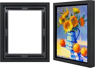 Americanflat 8x10 Canvas Floating Frame with Adhesive Strips Included