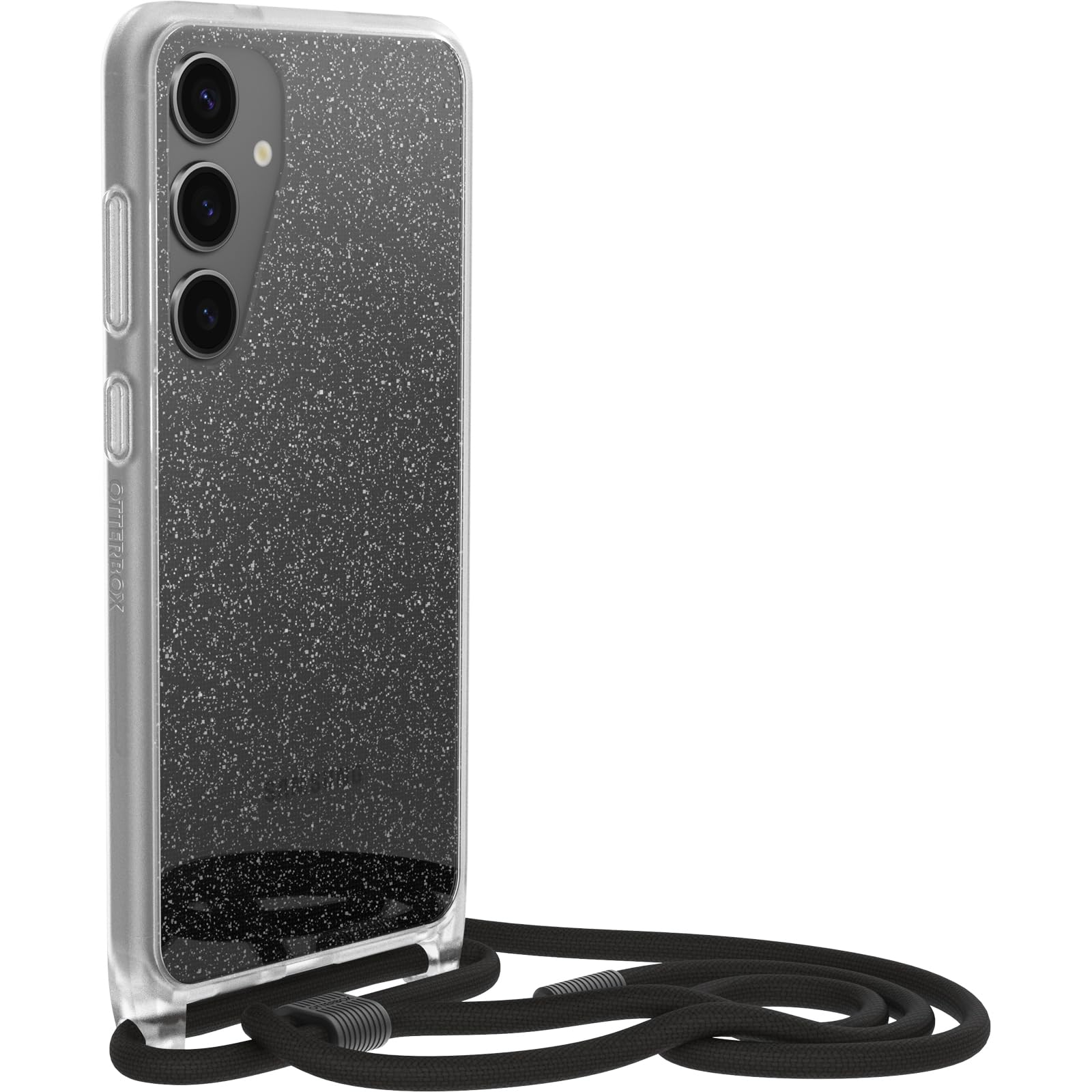 OtterBox Cover React Necklace per Samsung Galaxy S24+, Custodia sottile, Resistente a shock con cordino a collana, Adattabile e intercambiabile, Testata a norme MIL STD 810G, Stardust