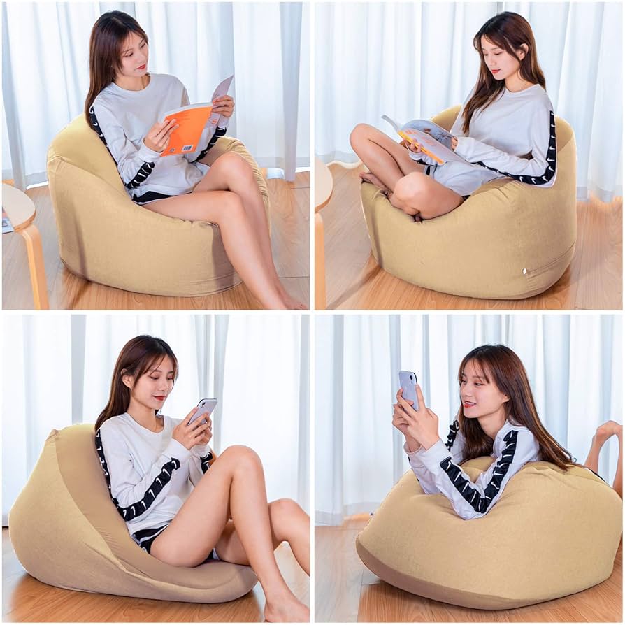 Homwarm ビーズクッション ソファー 特大　60×60×35cm 疲労解消 Amazon.co.jp: Homwarm ビーズクッション 怠惰なソファ 特大(60