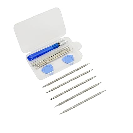 Spartan SMR-01 11 in 1 Srewdriver Tool Kit for Opening and Repairing Mobiles, PDA, Laptop with Openers and Tweezer (Pack of 1, Blue)