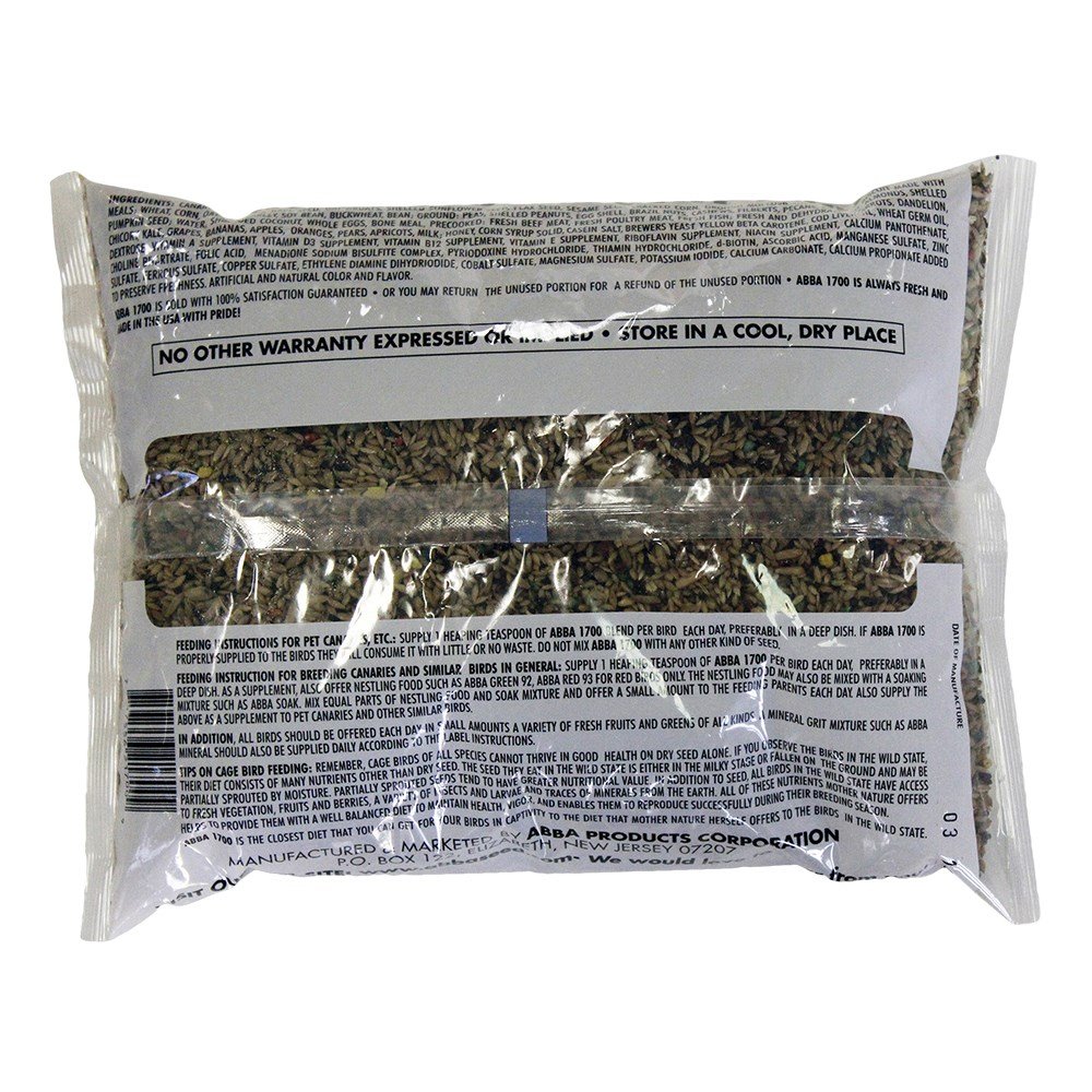 Abba 1700 Cibo per Uccelli Color Giallo canarino 5Lbs