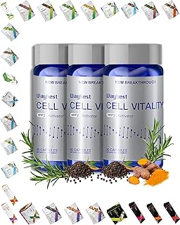 Oxidative Stress Relief Formula by Waybest Cell Vitality NRF2 Activator (180 Vegan Capsules),Nutritional Antioxidant Anti-Aging Health Supplements,Blend of 5 Natural Herbal Phytonutrients Ingredients