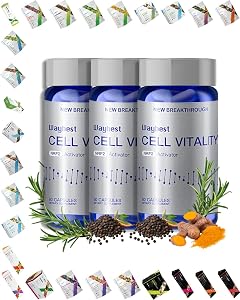 Oxidative Stress Relief Formula by Waybest Cell Vitality NRF2 Activator 180 Vegan Capsules Nutritional Antioxidant Anti-Aging Health Supplements