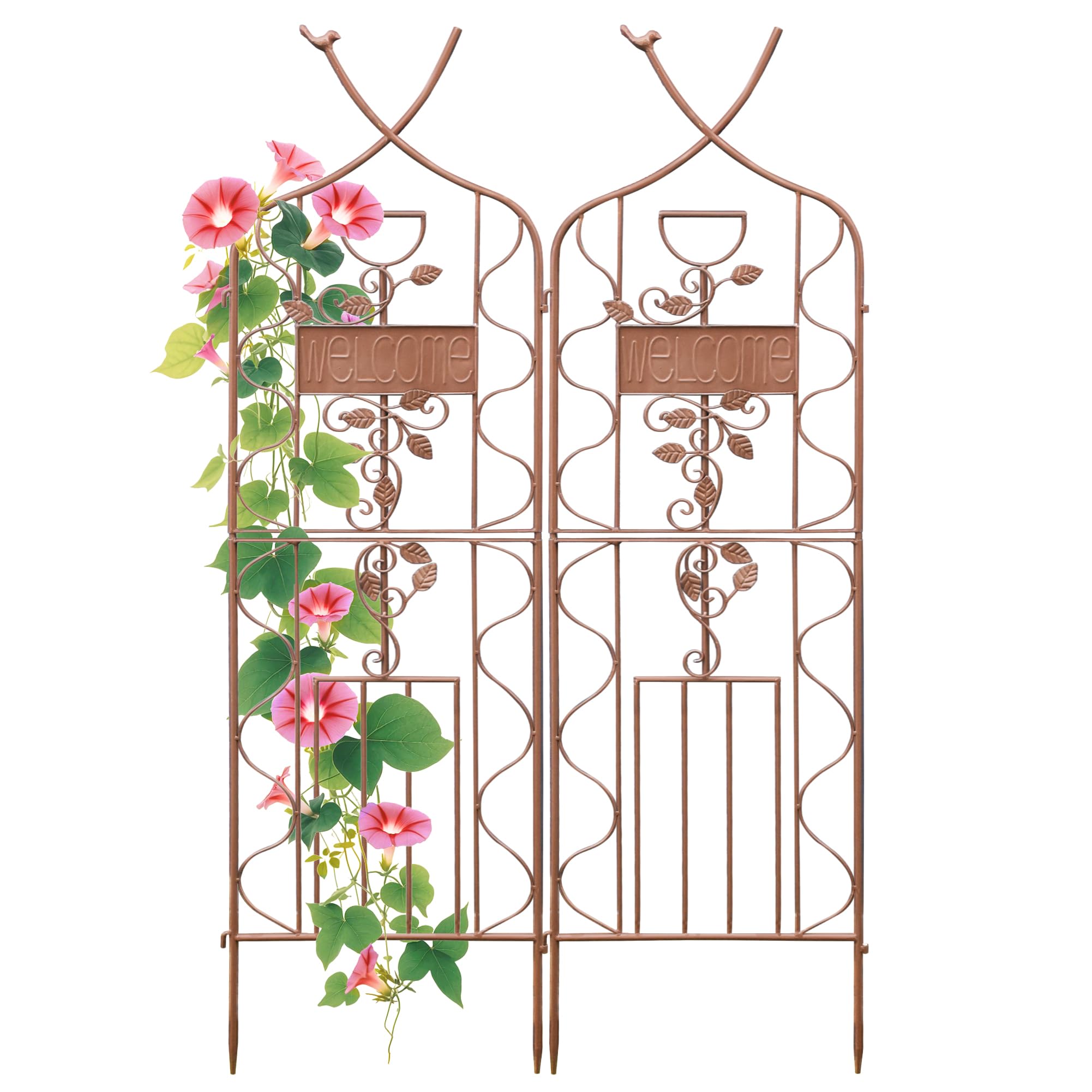 LZRS Rustic Iron Arch Trellis