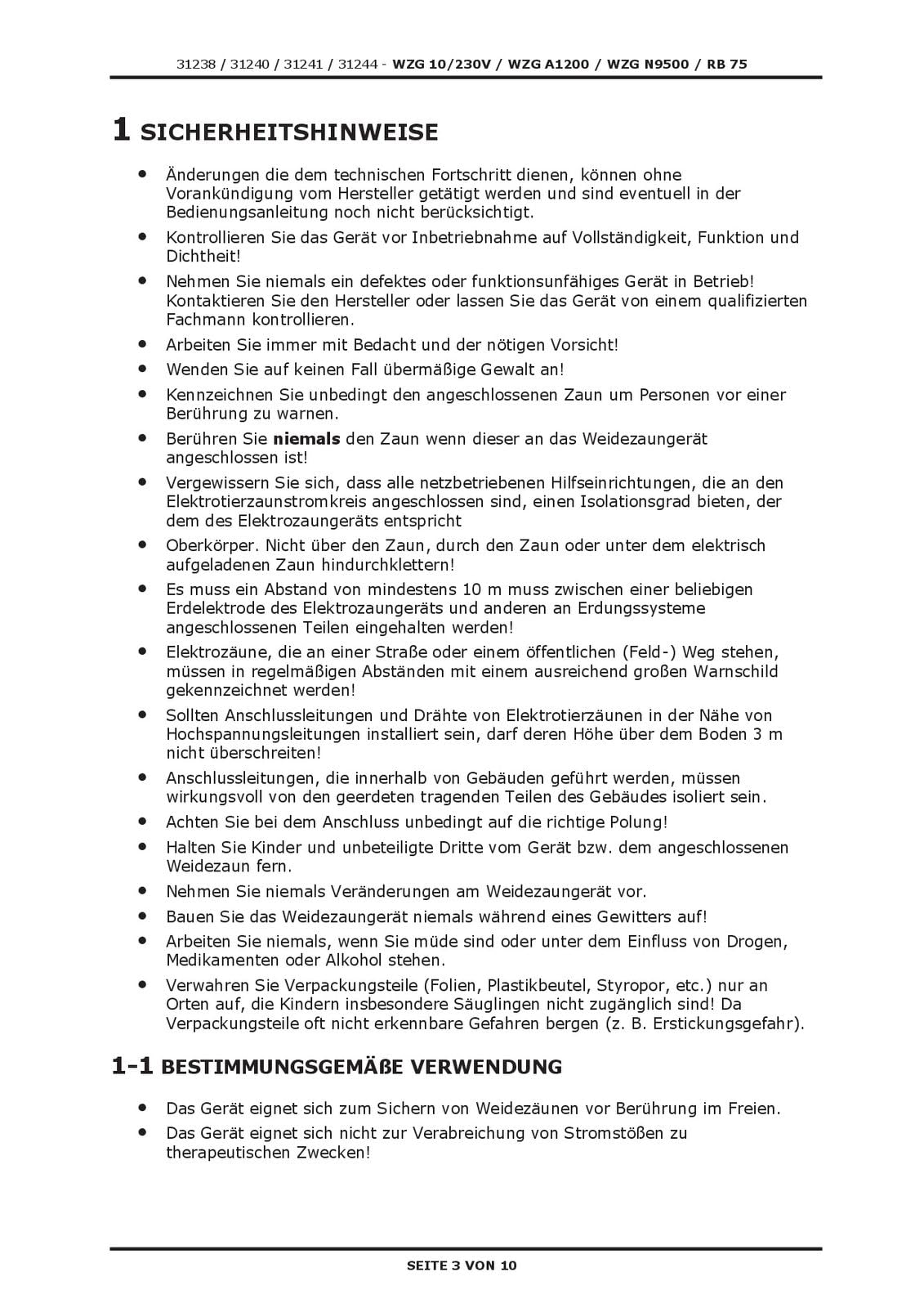 DEMA Weidezaungerät Mammut N9500 230V