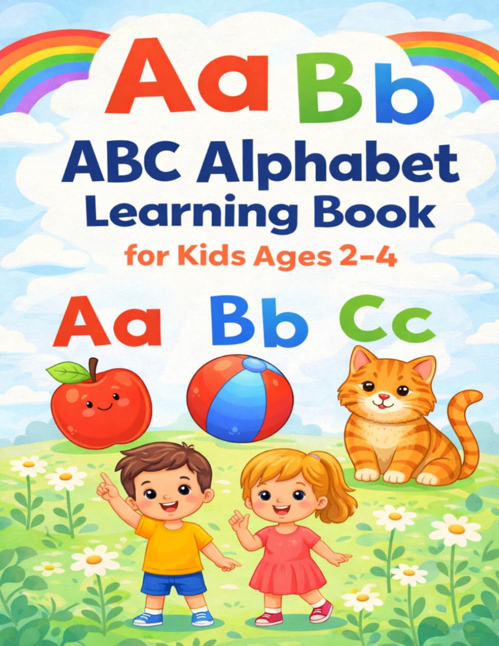 ABC Alphabet Learning Book For Kids Ages 2-4: Learn Letters A-Z With Pictures.