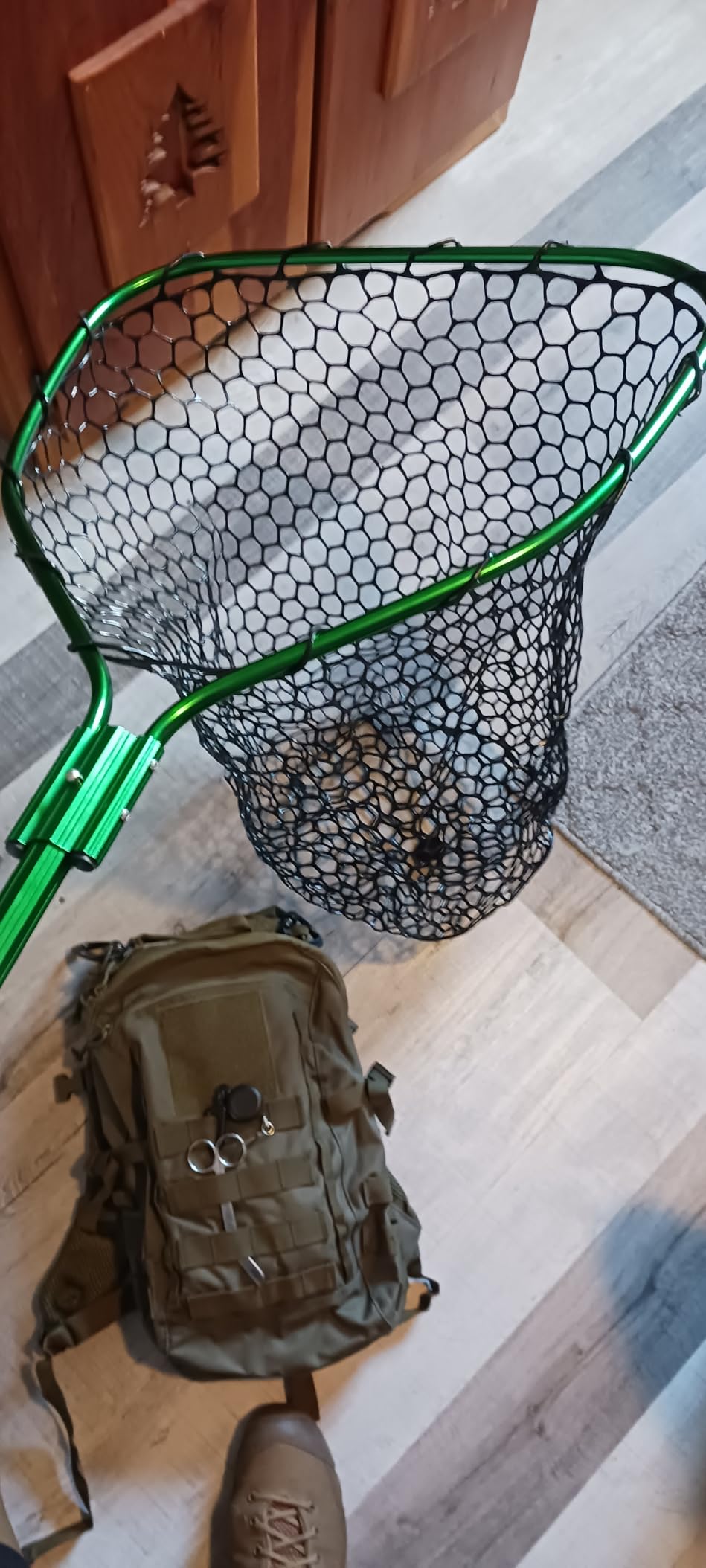 21 inch Deep 5-Foot Telescopic Fishing Net Green Uncle Mo's Tackle 21 inch Deep 5-Foot Telescopic Fishing Net Green Uncle Mo's Tackle