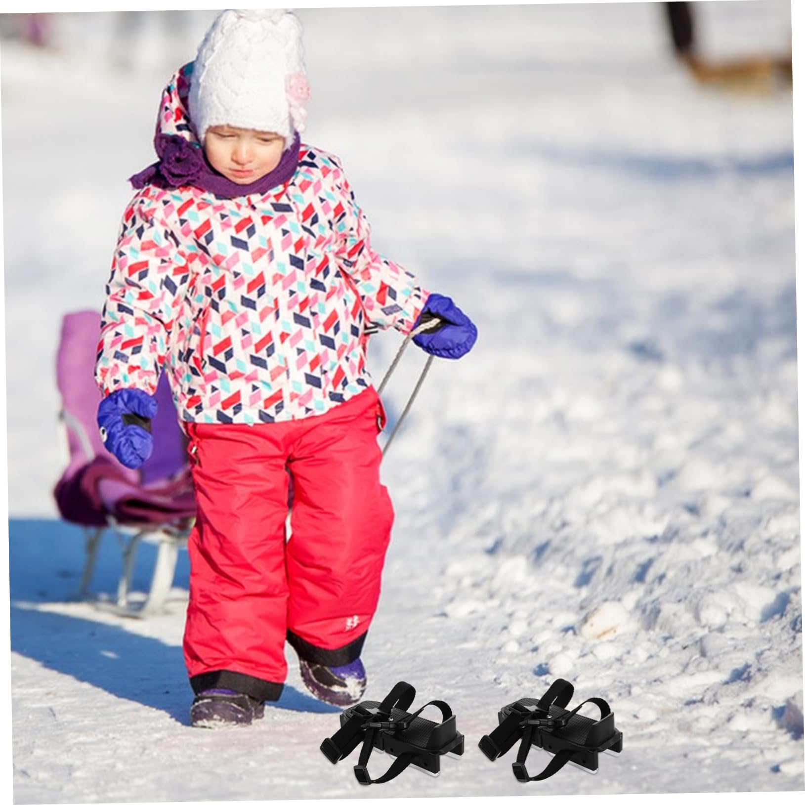 Verstellbare Eislaufschuhe für Kinder, Anfänger, 1 Paar, Schwarz