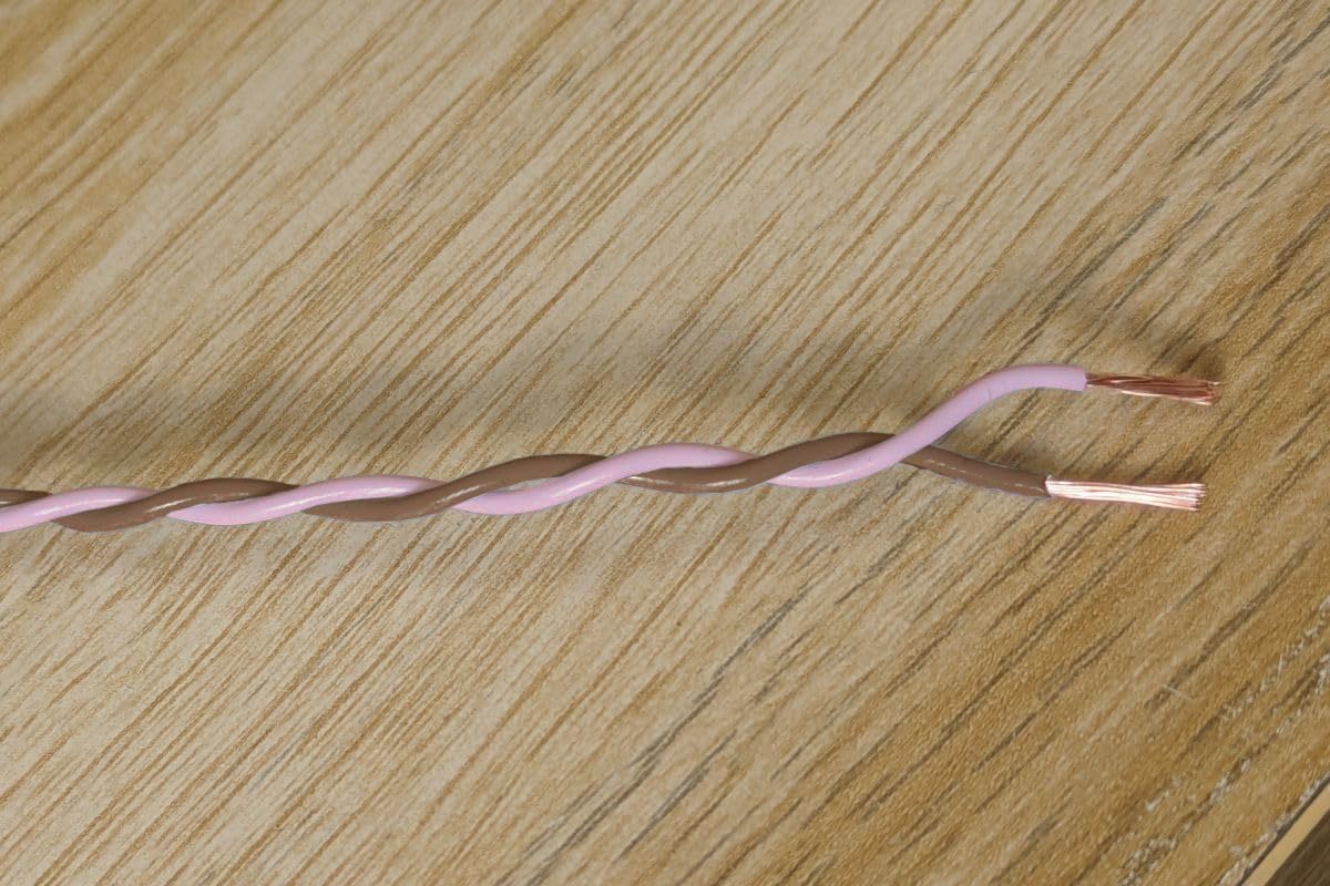 Câble CAN-Bus double rose et marron 22 AWG / 0,35 mm² 100 m