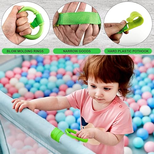 Miniatura 4 de 4 anillos de levantamiento para bebé, anillo de asistencia para tirar de pie, anillo de herramientas para caminata de bebé, gancho para cuna,