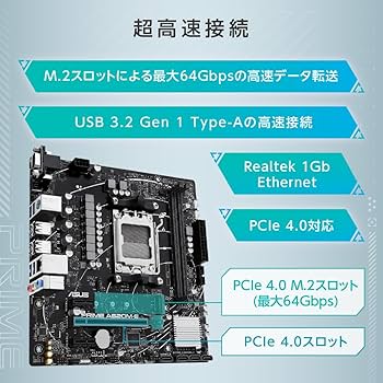 Amazon | ASUS AMD A620 搭載 Socket AM5 対応 micro-ATX