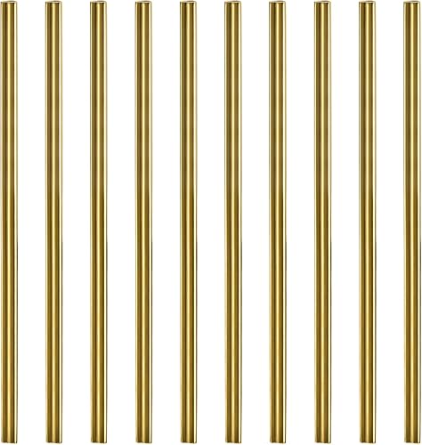 Miniatura 16 de uxcell 10 popotes de metal reutilizables, 8.5 pulgadas, con forma de corazón, de acero inoxidable para beber batido, bebidas frías, bebidas