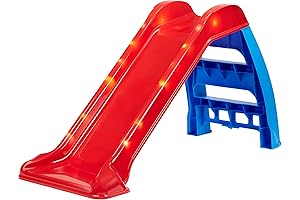 Little Tikes Light-Up First Slide for Kids (Indoors/Outdoors) in Bold Red