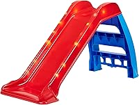 Little Tikes Light-Up First Slide for Toddlers - Indoor/Outdoor LED Fun Red Slide, Ages 1.5-6, Easy Store