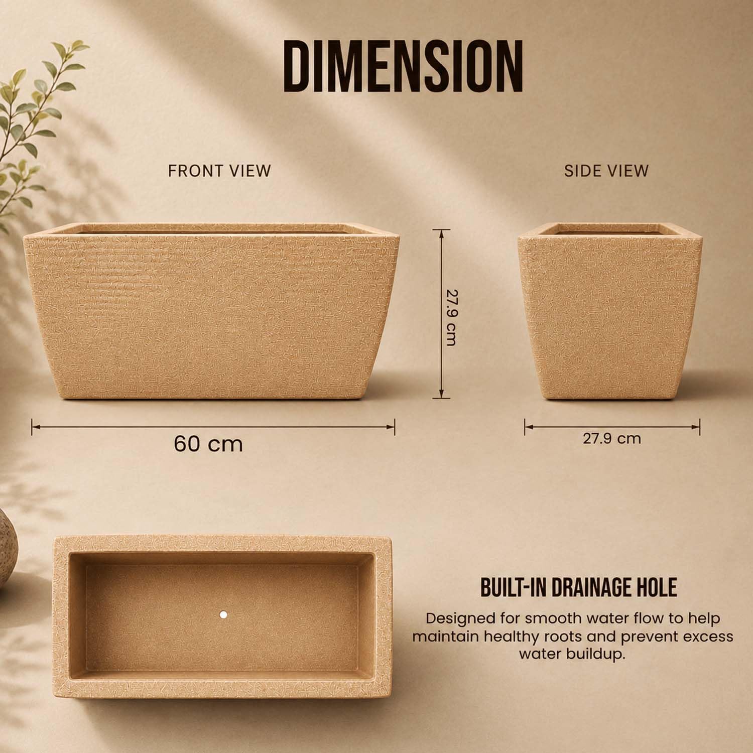 Go Hooked Leios Planter - Modern Outdoor & Indoor -2