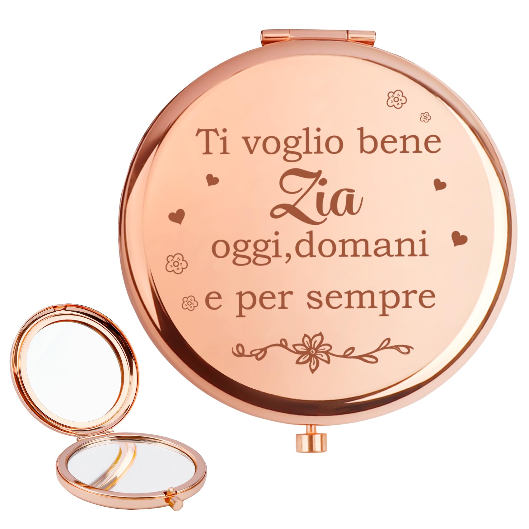 Regalo Zia,Regalo per Zia,Idee Regalo Zia,Festa Della Mamma Idee Regalo per Zia,Regalo Zia Compleanno,Regalo Zia Natale,Regali Zia,Idee Regali Zia,Specchio per Trucco,Specchio Trucco Ingranditore