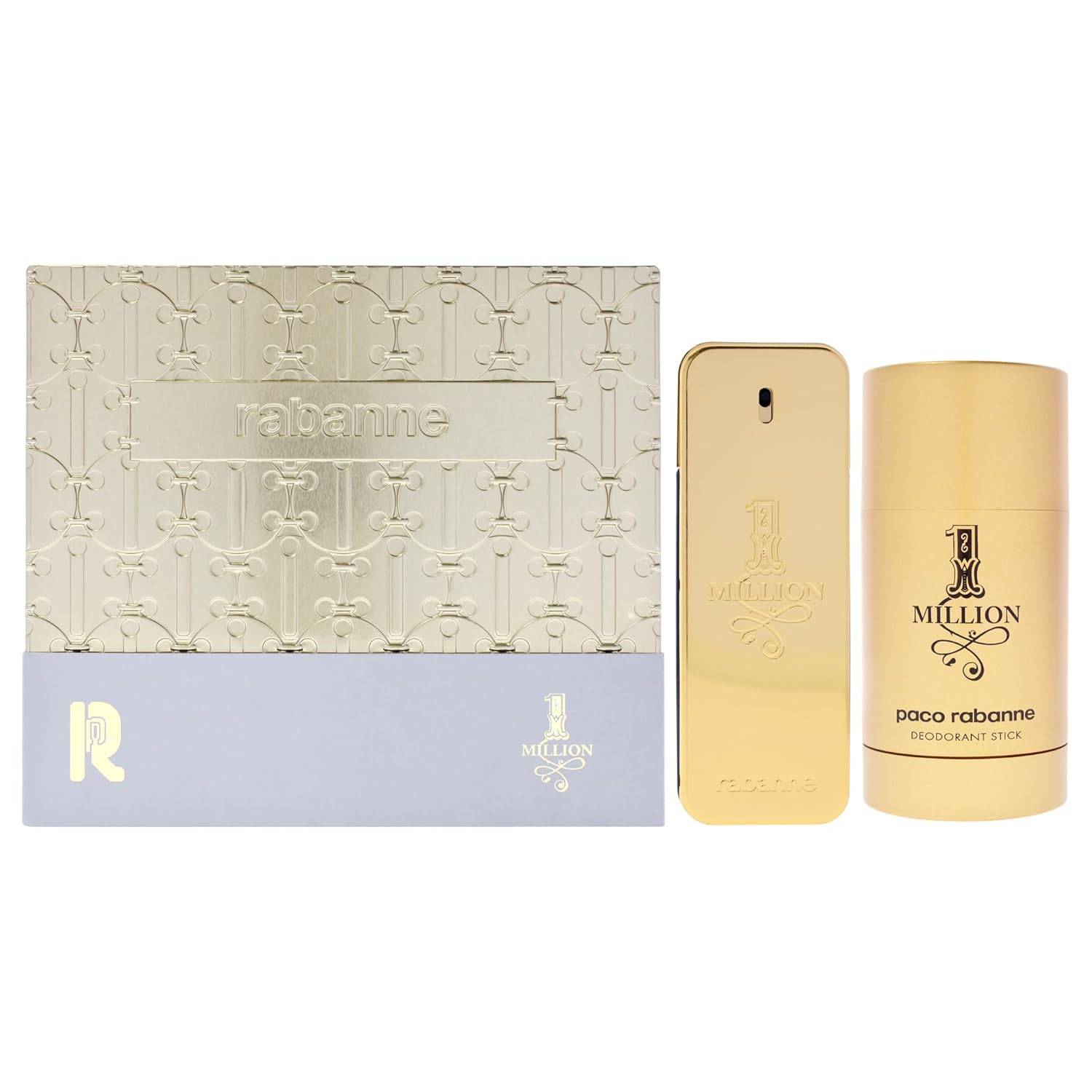 1 million gift set bottle and deodorant