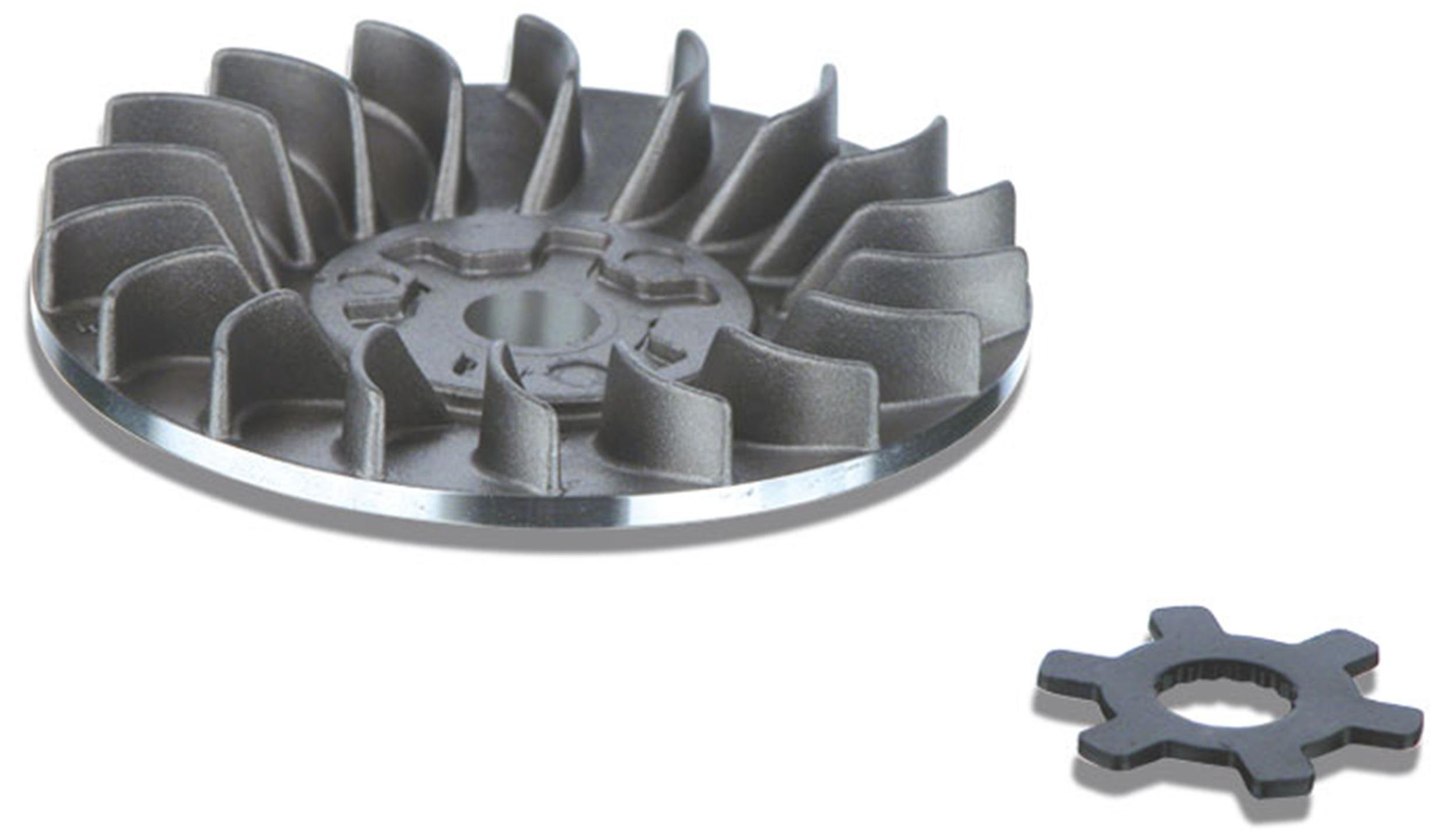 Malossi Riemenscheibe Ventil VAR – Malossi Riemenscheibe Ventil VAR für MINARELLI liegend/stehend 50ccm 2T, AC/LC, ohne Verzahnung, 120 g, inkl. Sternscheibe