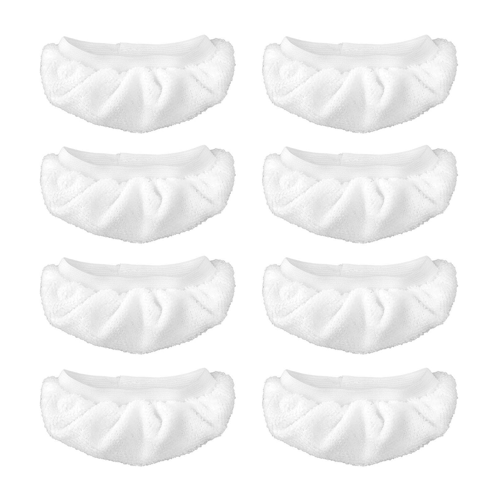 8 Pcs Steam Mop Pads Replacement for Bis-sell Steam Shot, Dupray PurSteam, Wagner Spraytech, Comforday Handheld Steams Cleaner, Microfiber Cloths Cover Mop Pads Replacement Steams Cleaner Accessories