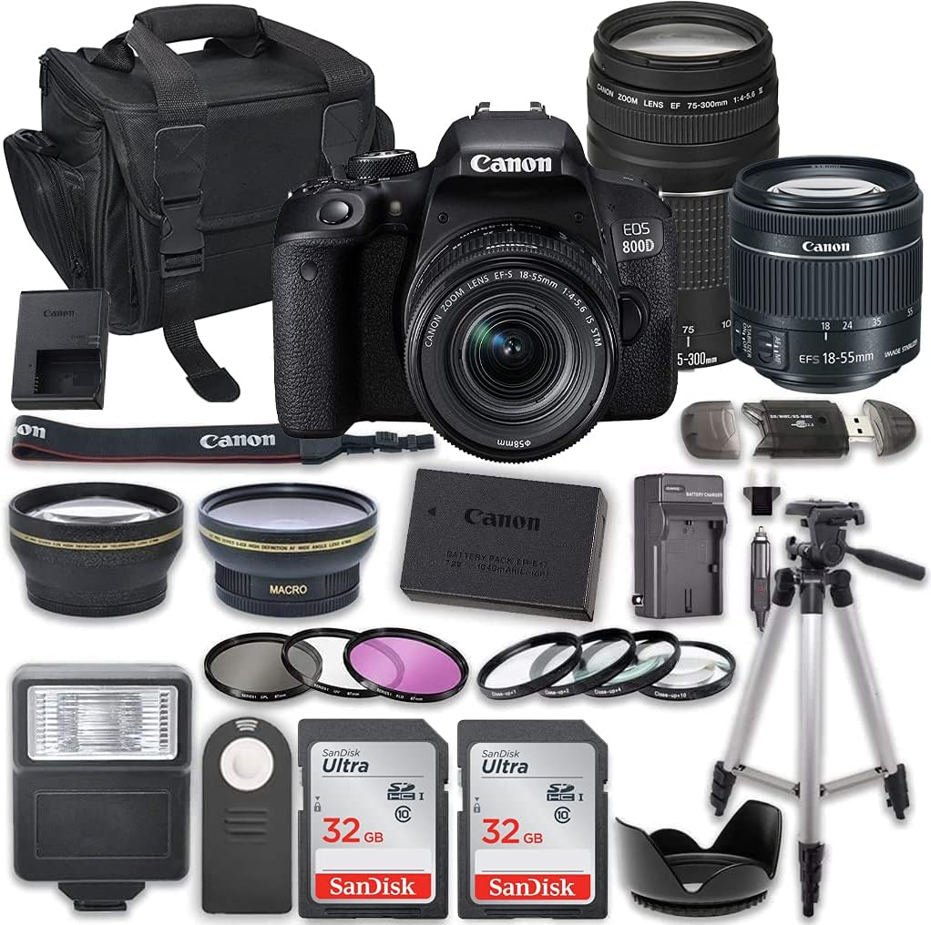 Canon EOS 800D Rebel T7i DSLR Paquete de Cámara con Colombia Ubuy