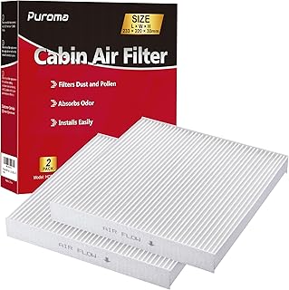 2 Pack Cabin Air Filter with Multiple Fiber Layers, Replacement for CP134, CF10134, Honda Civic, CR-V, Odyssey, Pilot, Accord, Ridgeline, Passport and Acura CSX, ILX, MDX, RDX, TLX, RLX