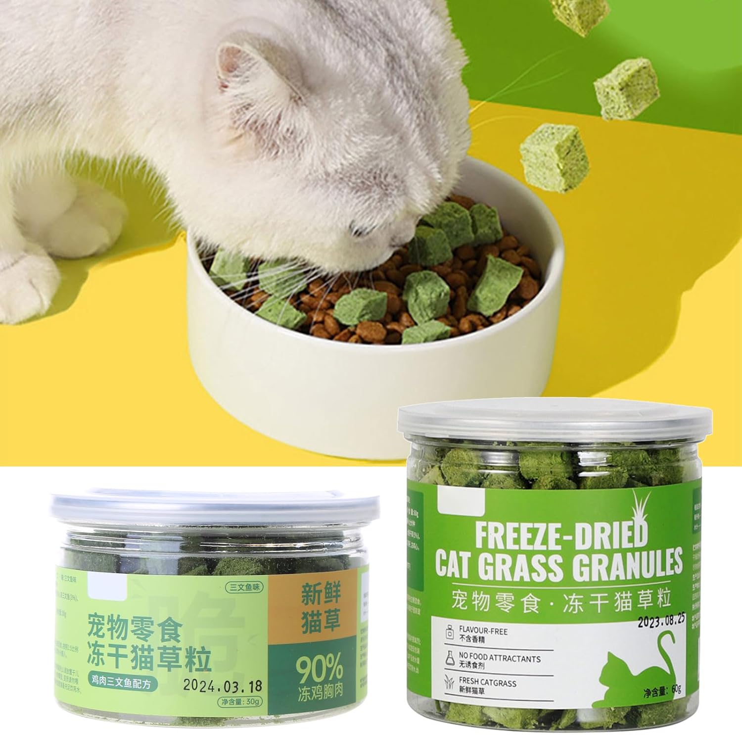 PTILSERY 1 Box Grass Kitten Natural Grass Chews Appetites Increase Hairball Control Health Licking Treats 3 71r lcZbsJL. AC SL1500