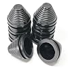 1-316 in Rubber Grommets for Wiring, 1 in ID, Tower Shaped Grommet for Round Holes, Firewall Grommet Automotive, Wires Cables Protection for Metal Electric Box, 8 Pcs 25x30 mm, Black