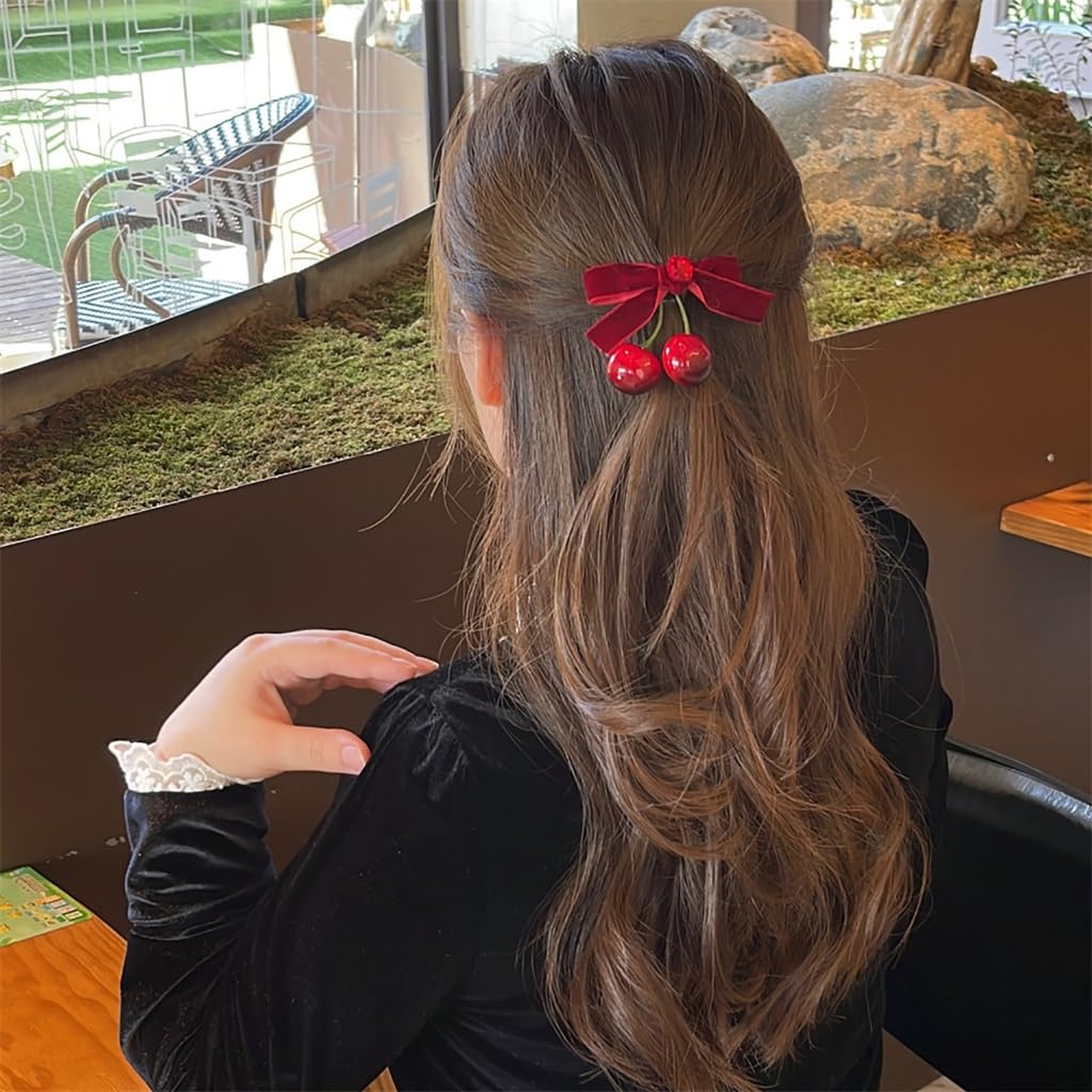 Dannie and Lilou スカート ヘアクリップ 2点セット A153. リボン付き