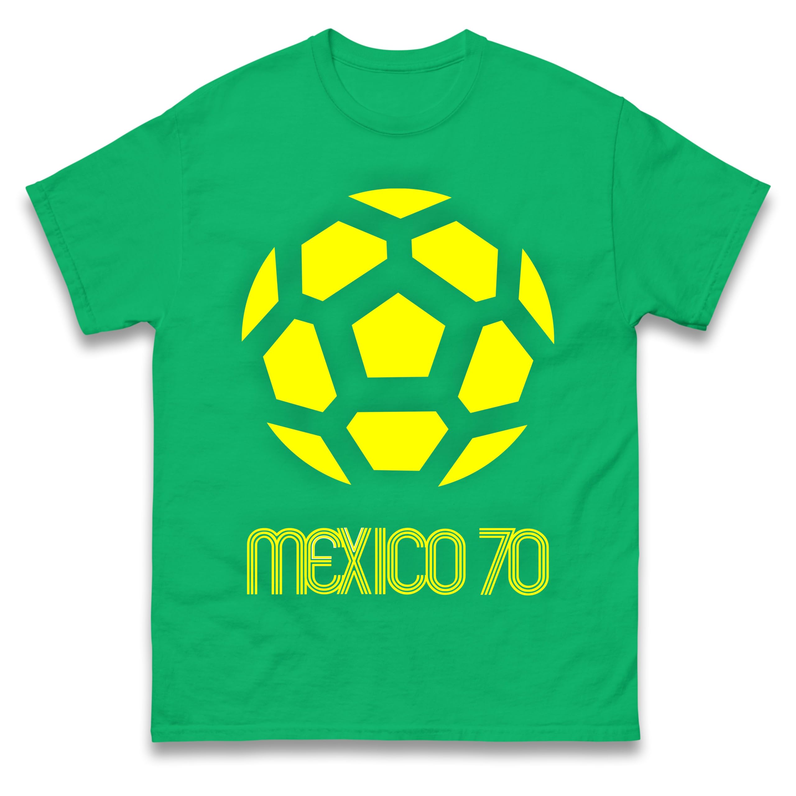 Mexico 1970 World Cup T Shirt, Mexico Retro Football Shirt, Football Worldcup Tee Shirt for Mexican Fans Kelly Green
