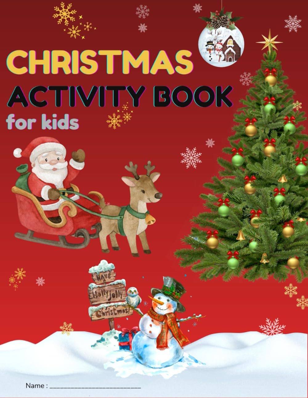 Christmas Activity Book For Kids: Activities that Spark Imagination and Brain development