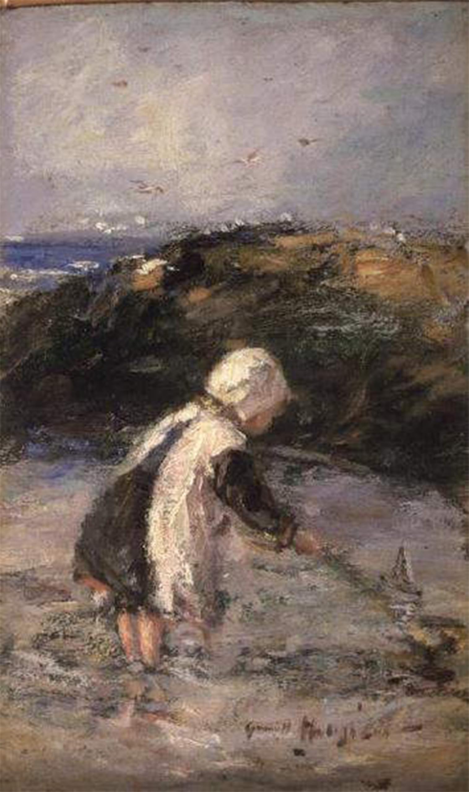 ARTXLXXBN Famous Prints Artwork Pictures Poster Painting Art Toy Boats by Robert Gemmell Hutchison Artwork Landscape Pictures for Home Decor 60x90cm