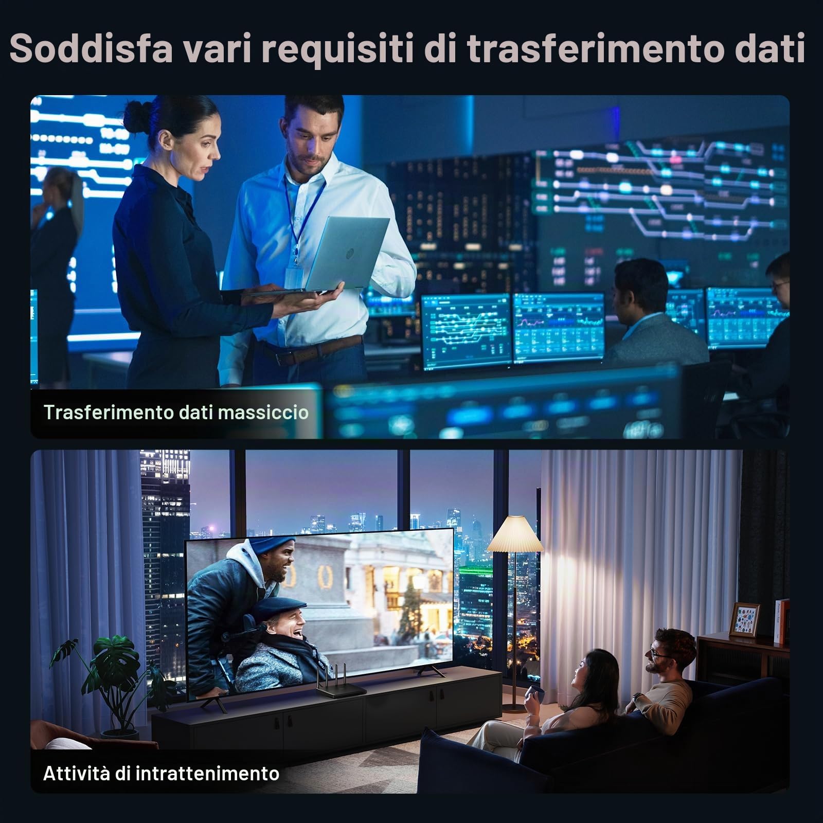 UGREEN Cat 8 10M Cavo Ethernet POE Lan RJ45 40Gbps 2000MHz Alta Velocità per Gaming Switches PS5/4/3 Xbox One Switchs Router PC Smart-TVs Blu-ray-Player Cat 7 6a 6 5e 5