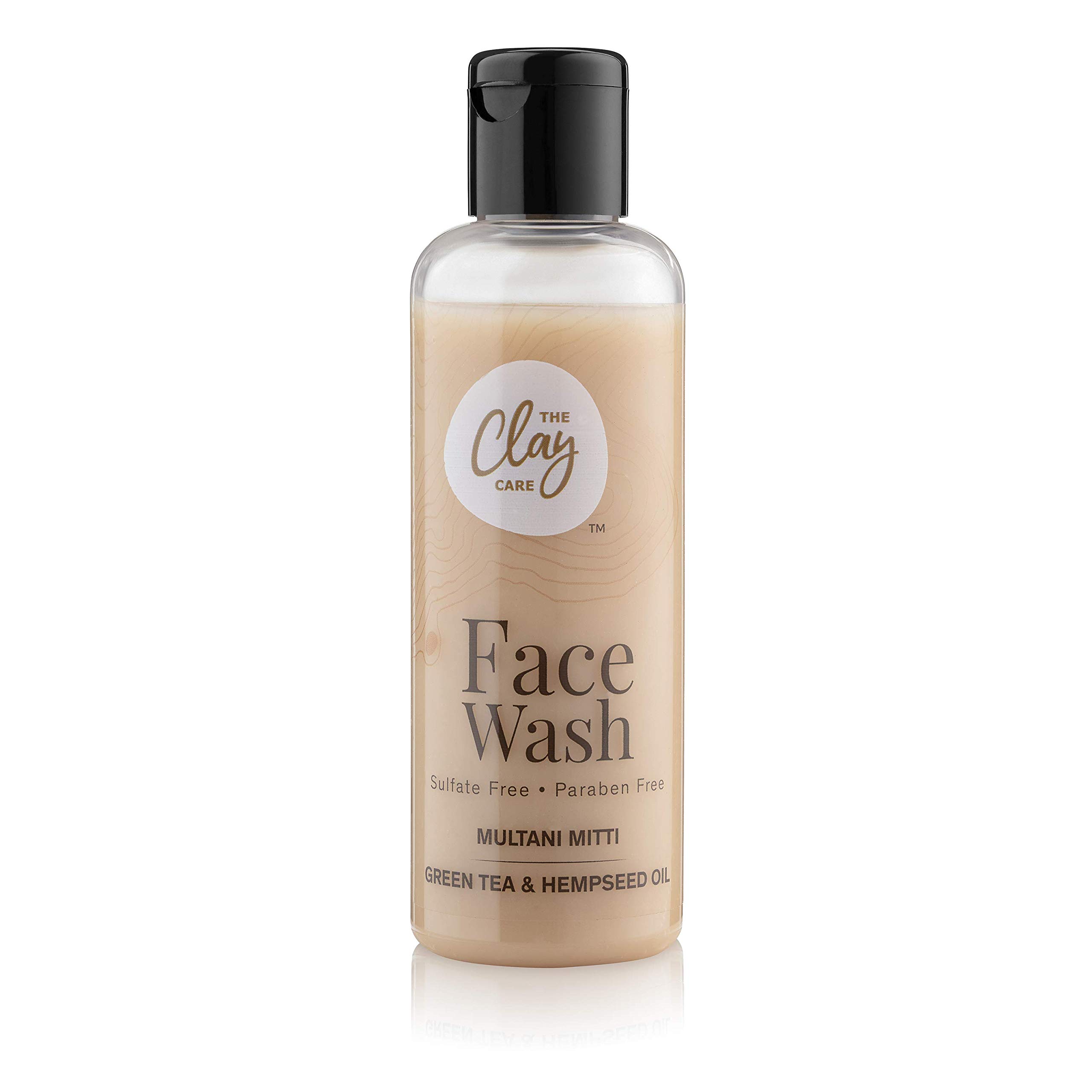 The Clay Care Face Wash Natural Multani Mitti, Green Tea and Hempseed Oil for Men and Women Suitable for Oily Skin, Helps for Uneven and Acne Skin | Suitable for All Skin Type – 100ml